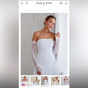 Park & Fifth Eleanor Sleeves- Bridal